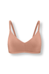 Women's V-Neck Bra in Latte