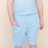 Drawstring Short in Breeze