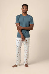 Men's Short Sleeve & Pant PJ Set in Home Run
