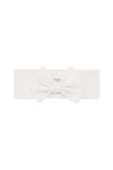 Bow Headband in Oat