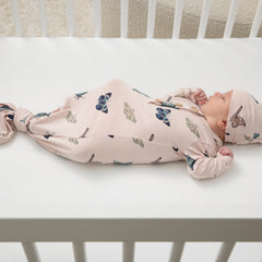 Knotted Gown with Hat Set in Blush Butterfly