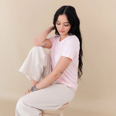 Women's Crew Neck Tee in Sakura