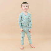Long Sleeve Pajamas in Golf