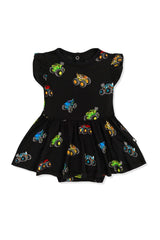 Twirl Bodysuit Dress in Monster Truck