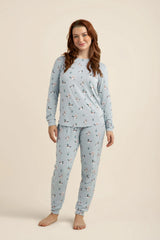Women's Jogger Pajama Set in Mallard Duck
