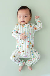 Zippered Romper in Honeydukes