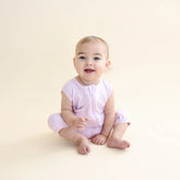 Zippered Sleeveless Romper in Thistle