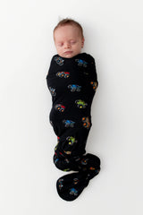 Swaddle Blanket in Monster Truck