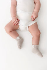Baby 3-Pack Socks in Cafe