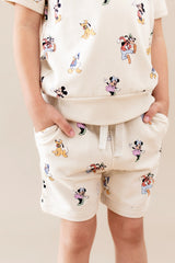 Short Sleeve Jogger Set in Mickey Mouse and Friends