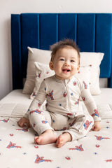 Zippered Romper in Spider-Man