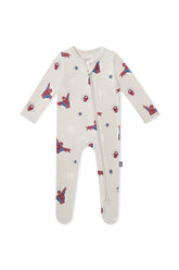 Zippered Footie in Spider-Man