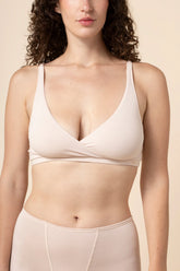 Women's Cross Front Bralette in Blonde