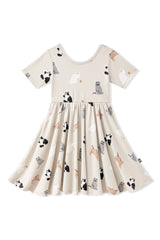 Twirl Dress in Fluffy Cat
