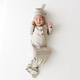 Knotted Gown with Hat Set in Oat