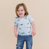 Toddler Basic Tee in Take Off