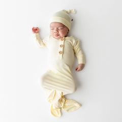 Knotted Gown with Hat Set in Chamomile
