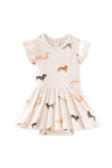 Twirl Bodysuit Dress in Dachshund