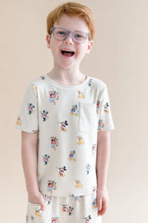 Toddler Crew Neck Tee in Mickey Mouse and Friends