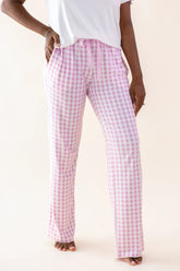 Women's Lounge Pants in Gingham Thistle
