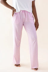 Women's Lounge Pants in Gingham Thistle