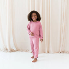 Ribbed Jogger Pant in Apple Blossom