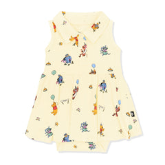Polo Bodysuit Dress in Winnie the Pooh Celebration