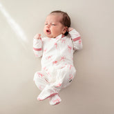 Zippered Footie in Bow