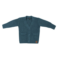 Chunky Knit Oversized Cardigan in Atlantic
