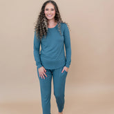 Women's Jogger Pajama Set in Atlantic