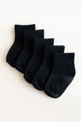 Quarter Socks Combo 5-Pack in Midnight