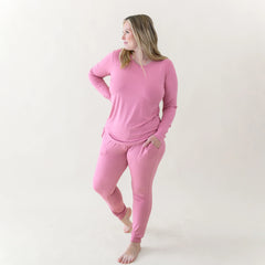 Women's Jogger Pajama Set in Apple Blossom