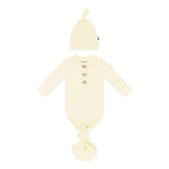Knotted Gown with Hat Set in Chamomile