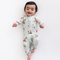 Zippered Romper in Winnie the Pooh Hundred Acre Wood