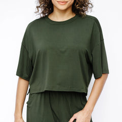 Women's Wide Leg Pant Set in Fir