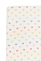 Crib Sheet in Pastel Mickey Mouse