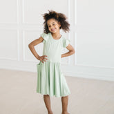 Pocket Dress in Basil