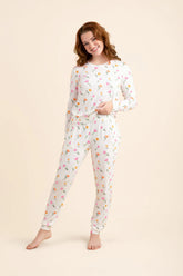 Women's Jogger Pajama Set in Tulip