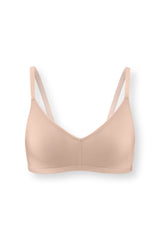 Women's V-Neck Bra in Chai