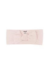 Knotted Bow Headband in Blush