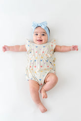 Bubble Romper in Pastel Mickey Mouse