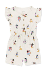 Flutter Sleeve Romper in Mickey Mouse and Friends