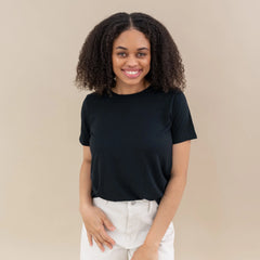 Women's Crew Neck Tee in Midnight