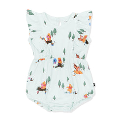 Bubble Romper in Winnie the Pooh Hundred Acre Wood