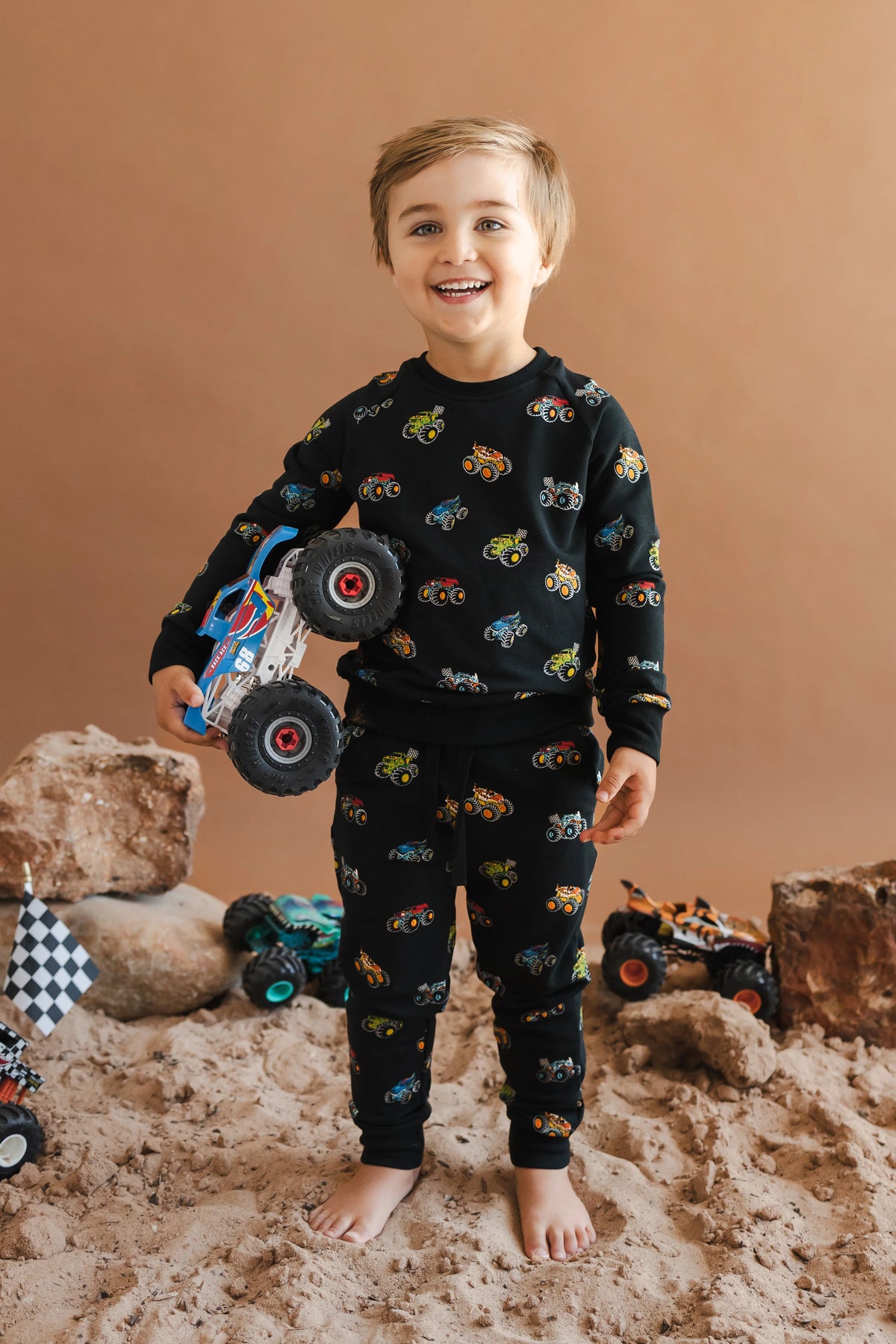Long Sleeve Jogger Set in Monster Truck