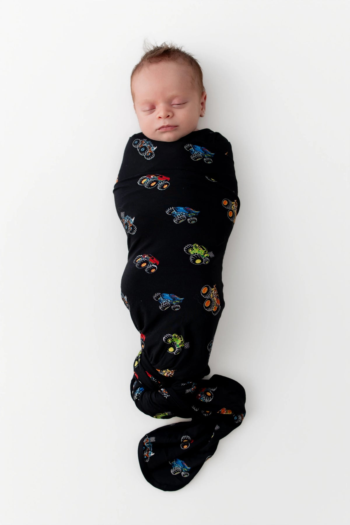 Swaddle Blanket in Monster Truck