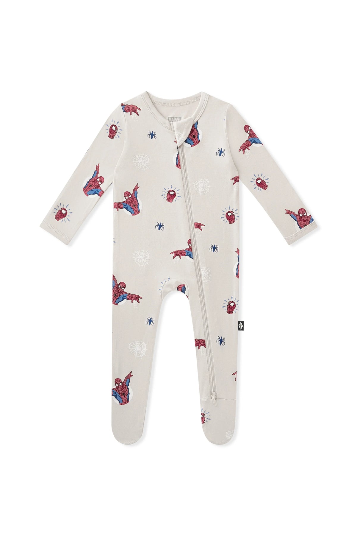 Zippered Footie in Spider-Man