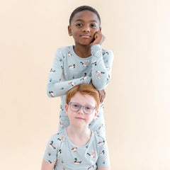 Short Sleeve Pajamas in Mallard Duck