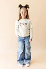 Sweatshirt in Mickey and Friends on Ecru