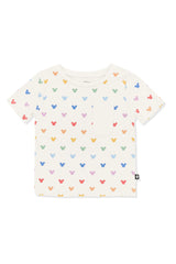 Toddler Crew Neck Tee in Pastel Mickey Mouse